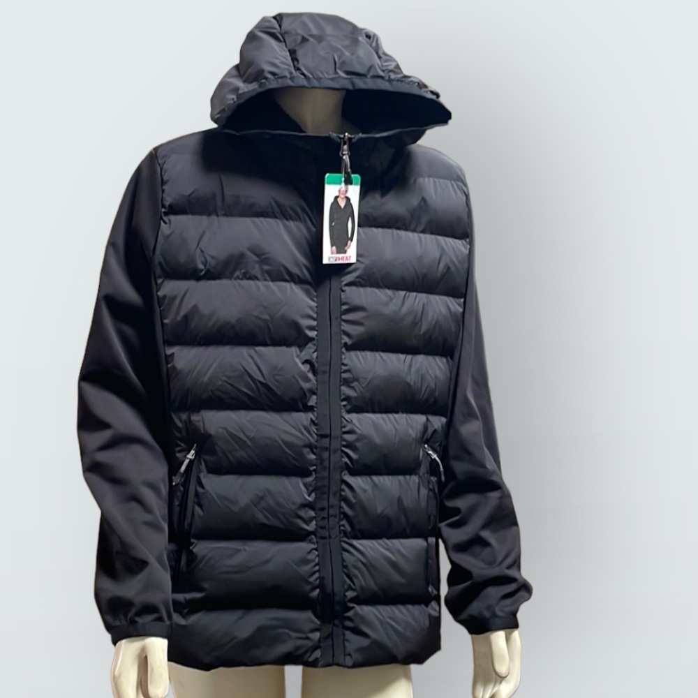 32 degrees Heat - Mixed Media Hooded Jacket